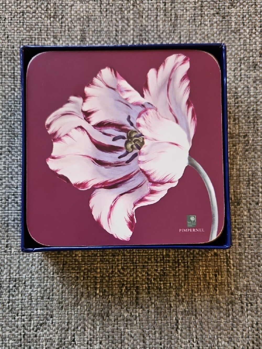 Floral Tulip Coasters Set of 6 in Box - Pimpernel
